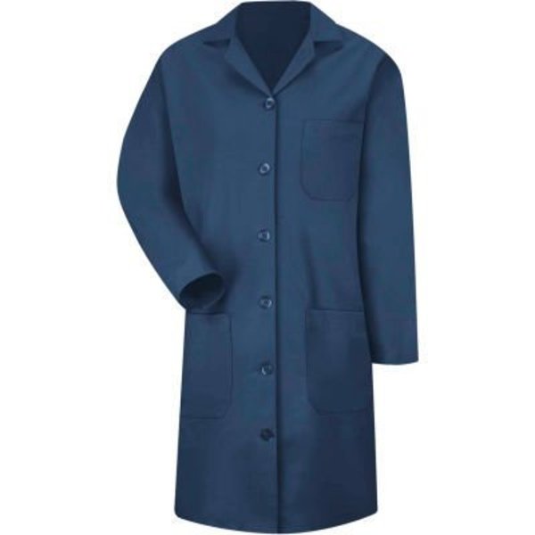 Vf Imagewear Red Kap® Women's Button Front Lab Coat, Navy, Poly/Combed Cotton, XL KP13NVRGXL